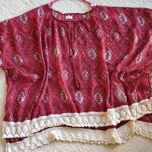 Hollister sheer Blouson